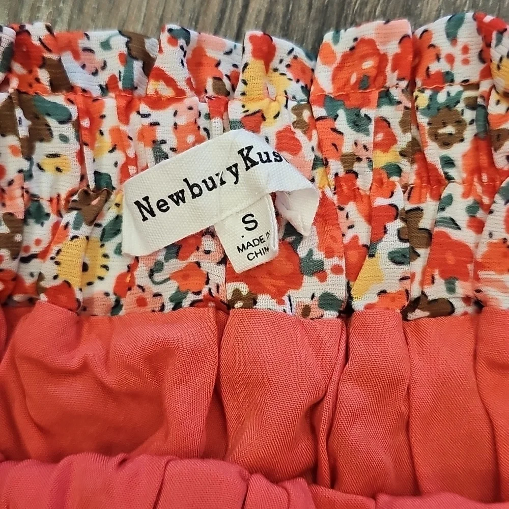 Newbury Kustom, Red, Floral, A-Line, Skirt, Summer, Flower, School, Spring, Girl